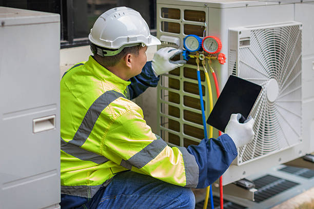 Professional Ductwork Repair technician working in Glen Head, NY
